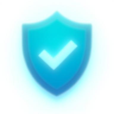 Icono de escudo y marca de verificación, representando soporte integral